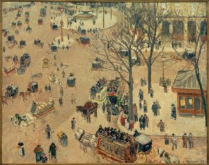 La Plaza del Teatro Francés de Camille Jacob Pissarro